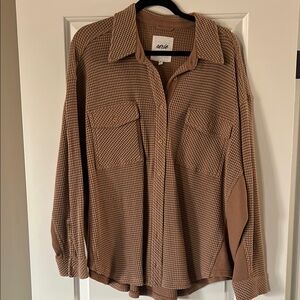 Aerie Brown Button Down Shirt